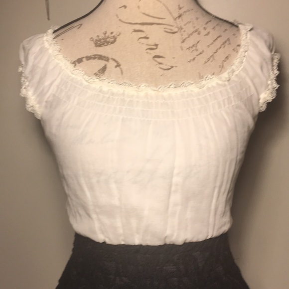 NWOT Free People white & black mini bubble dress 4 - Picture 2 of 8